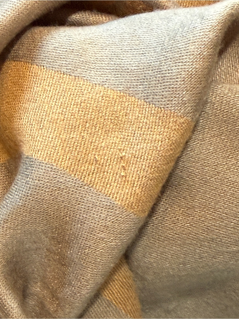 Gucci Cashmere & Silk Monogram Scarf soft dove gray & warm beige (sand/tan) - Picture 5 of 11
